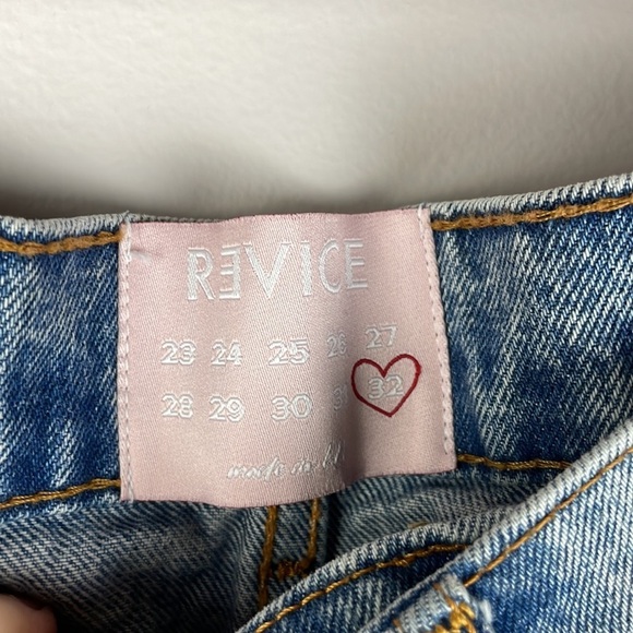 NWT Revice 90s Women Jeans SZ 32 Made in LA Unique Closure High Rise Mom Jean - Picture 8 of 14
